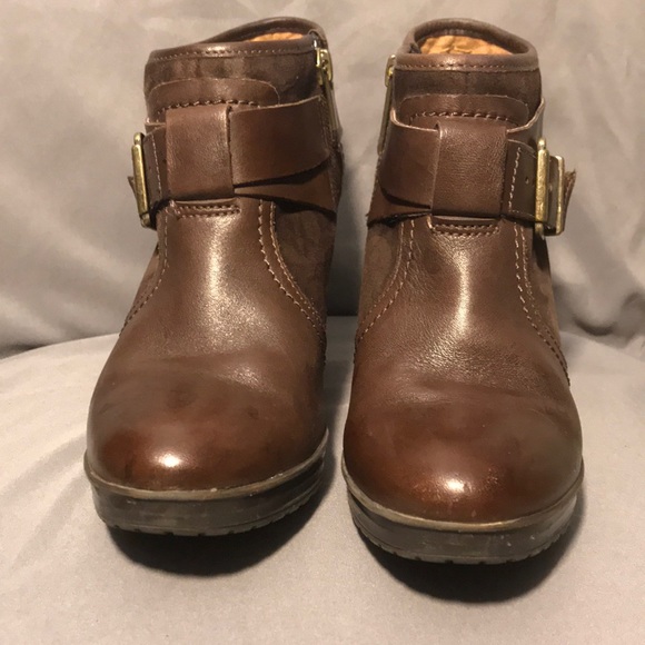 ‼️Last chance! Being donated! Clarks Lida Dallas Brown Leather Booties - Picture 6 of 10